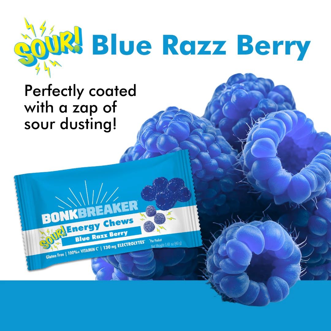 Bonk Breaker Blue Razz Berry Energy Chews - Papanui Cycles