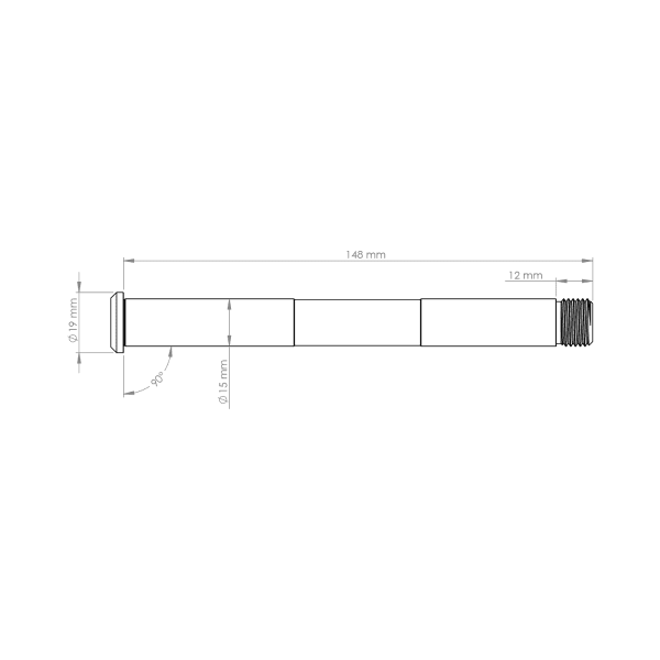 Burgtec Non-Boost Rockshox Front Axle - Papanui Cycles