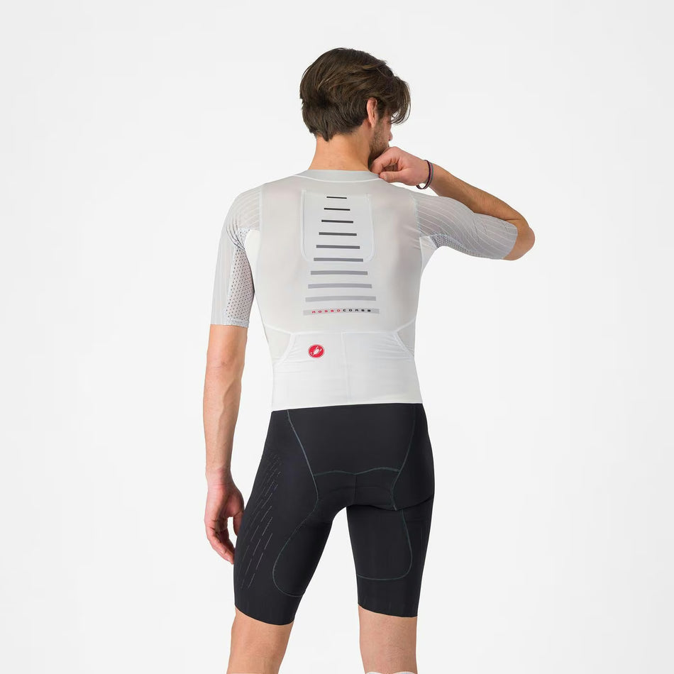 Castelli Free Sanremo 3 Tri Suit Short Sleeve Men's White/Black