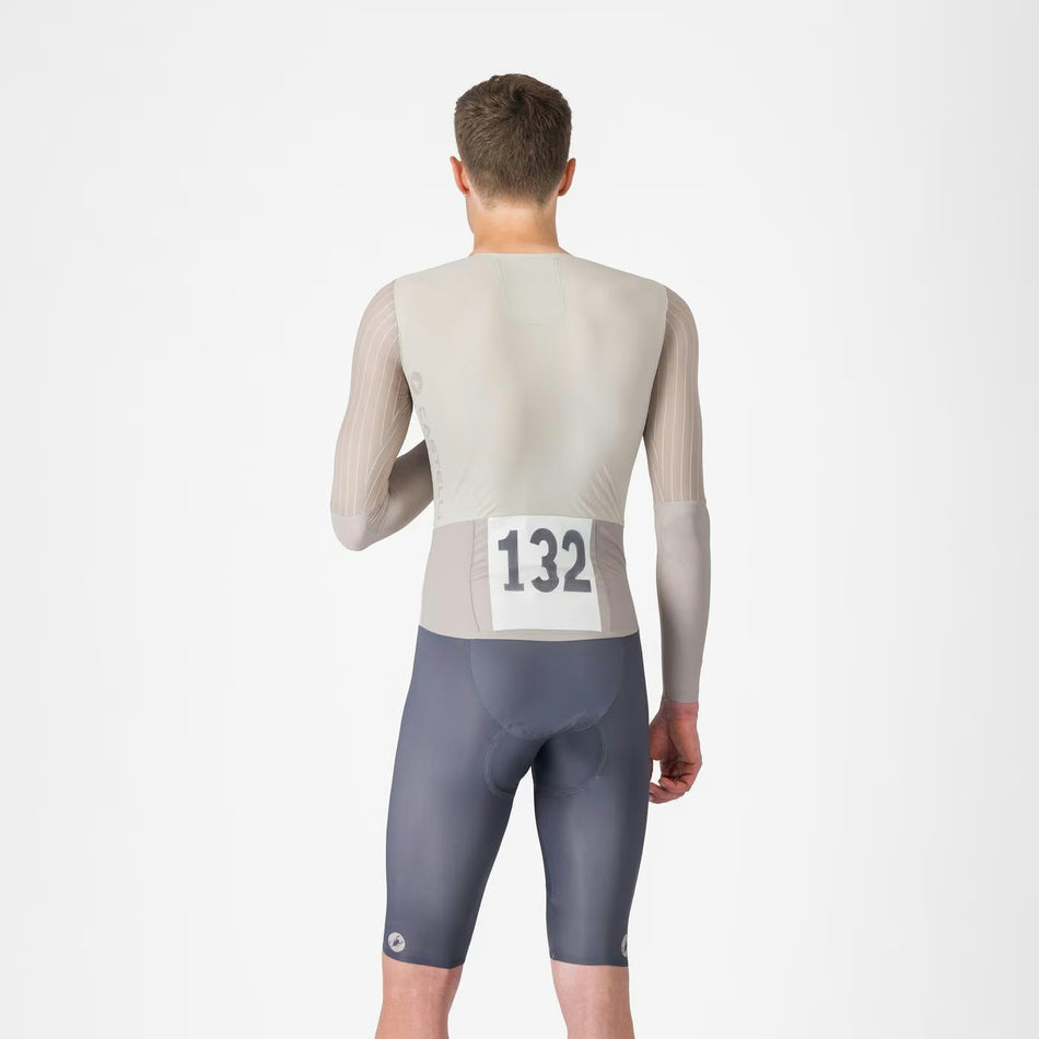 Castelli Speedsuit Body Paint V TT Men's Silver Moon/Clay/Smoky Gray