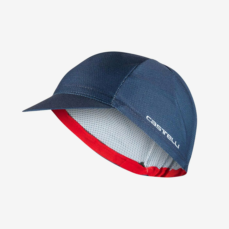 Castelli Rosso Corsa Cycling Cap Belgian Blue