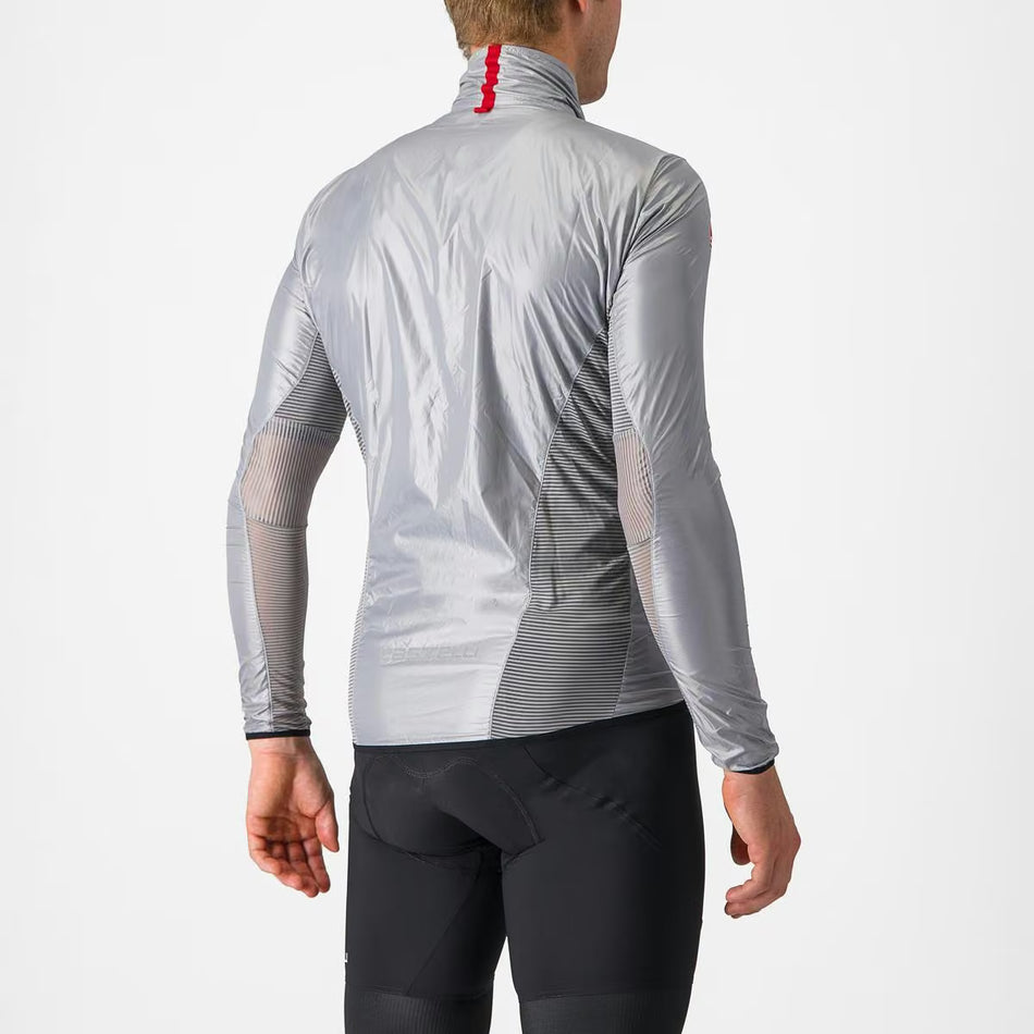 Castelli Aria Shell Jacket Men's Silver Gray