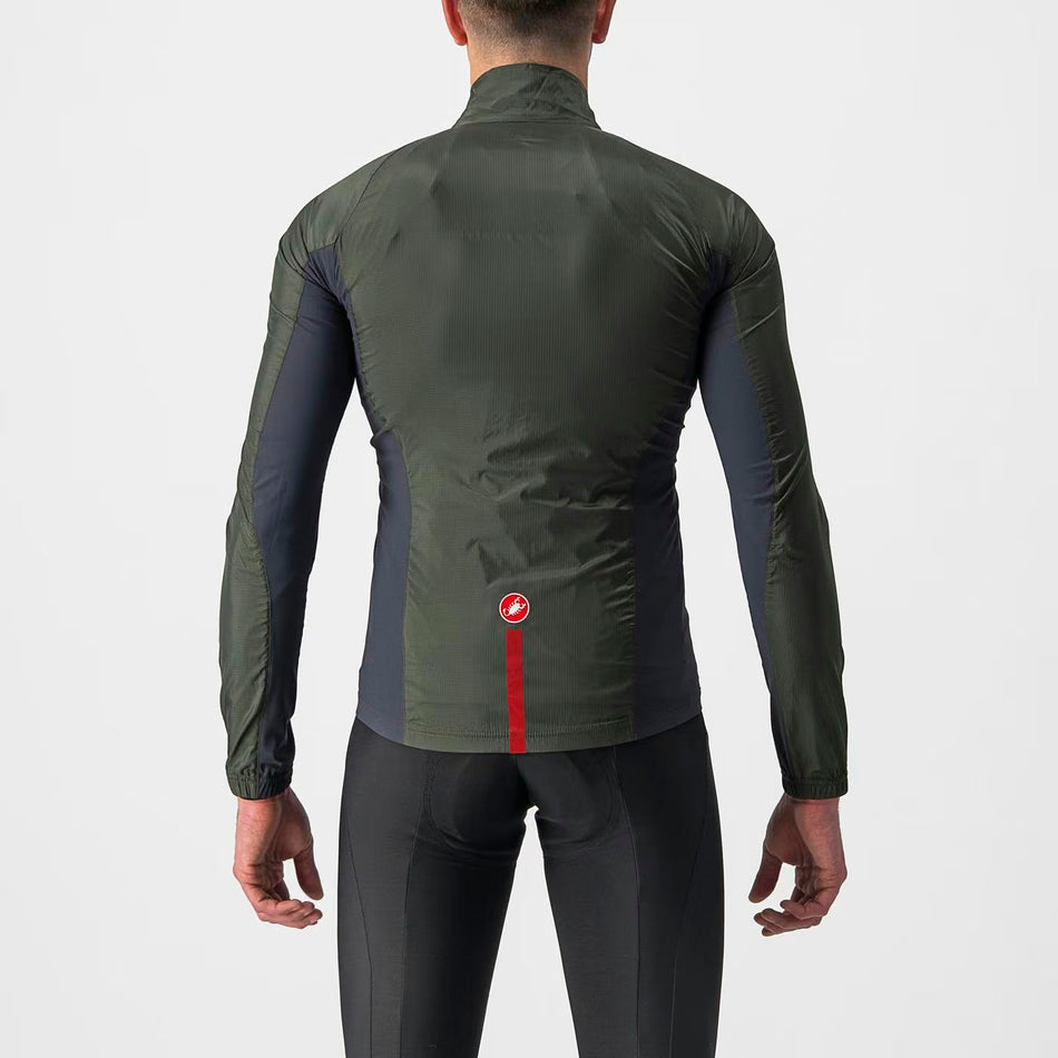 Castelli Squadra Stretch Jacket Men's Military Green/Dark Gr