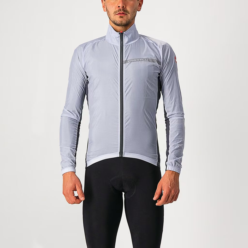 Castelli Squadra Stretch Jacket Men's Silver Gray/Dark Gray