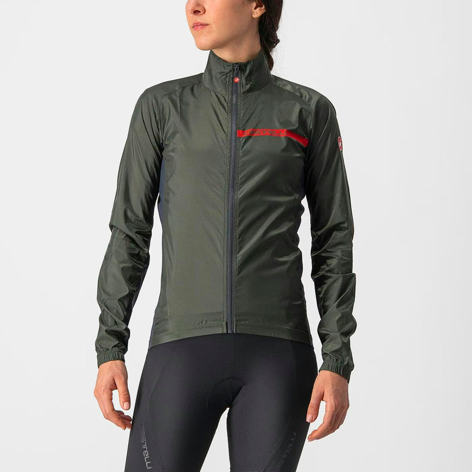 Castelli Squadra Stretch Jacket Women's Military Green/Dark