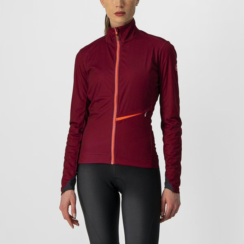 Castelli Go Jacket Women's Bordeaux/Brilliant Pink