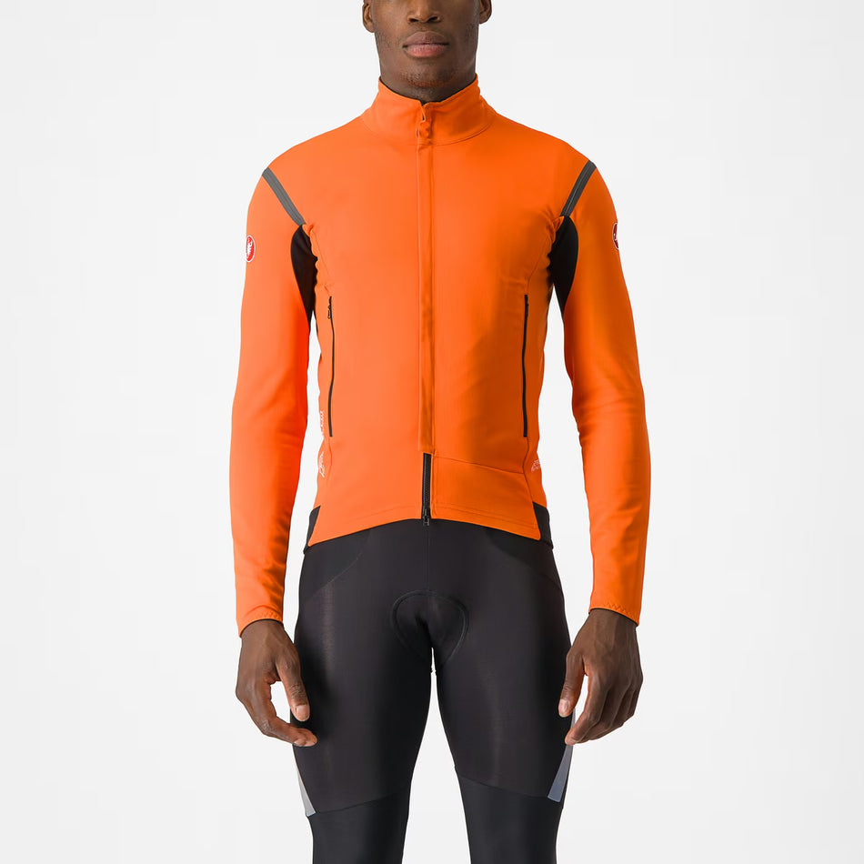 Castelli Perfetto RoS 2 Long Sleeve Jacket Men's Red Orange/