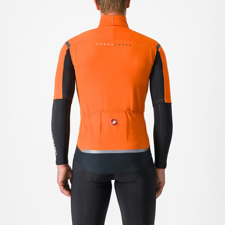 Castelli Gabba RoS 2 Jacket Men's Red Orange/Dark Gray