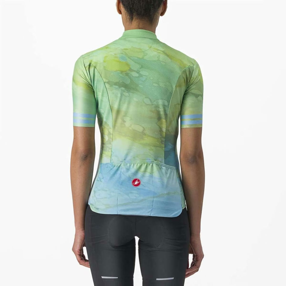 Castelli Marmo Jersey Women's Multicolour Baby Blue