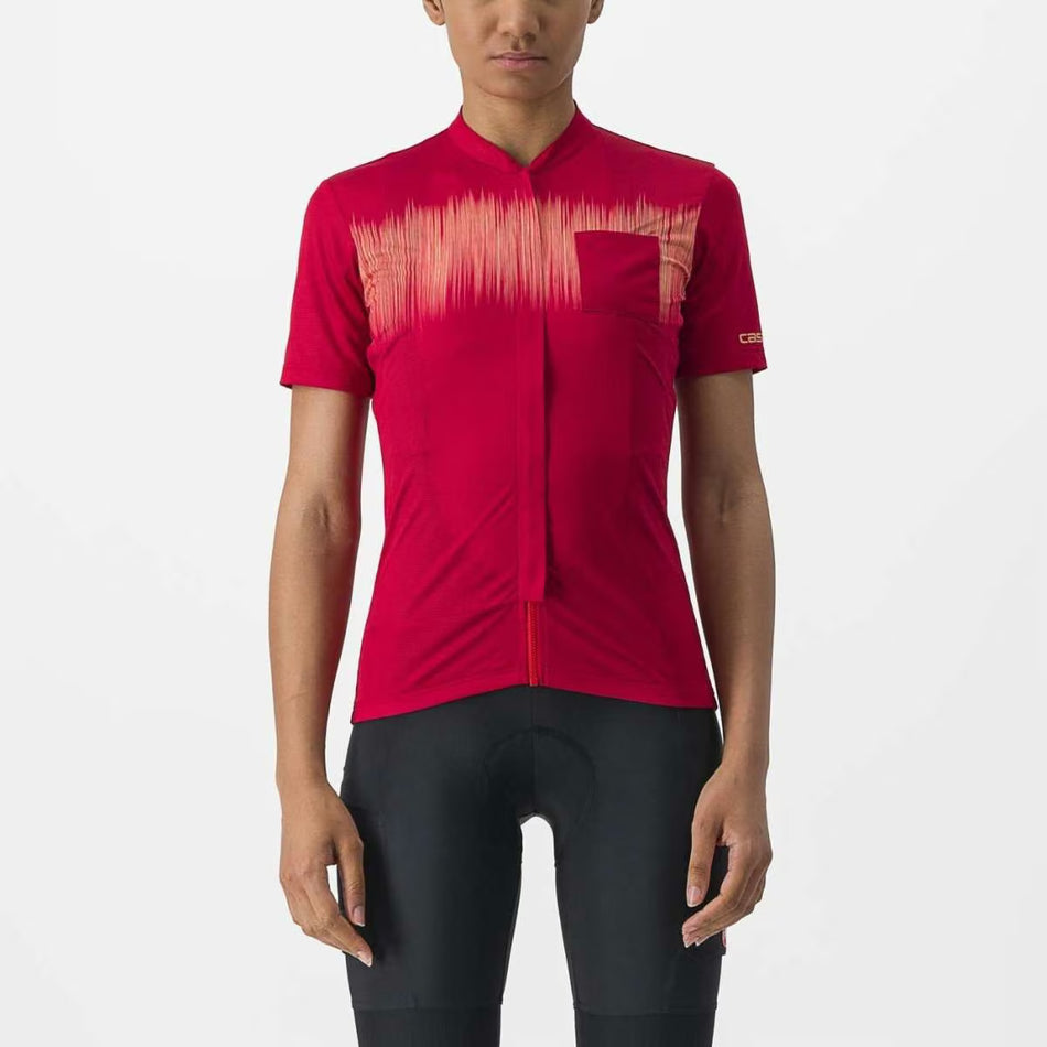 Castelli Unlimited Sentiero 2 Jersey Women's Dark Red