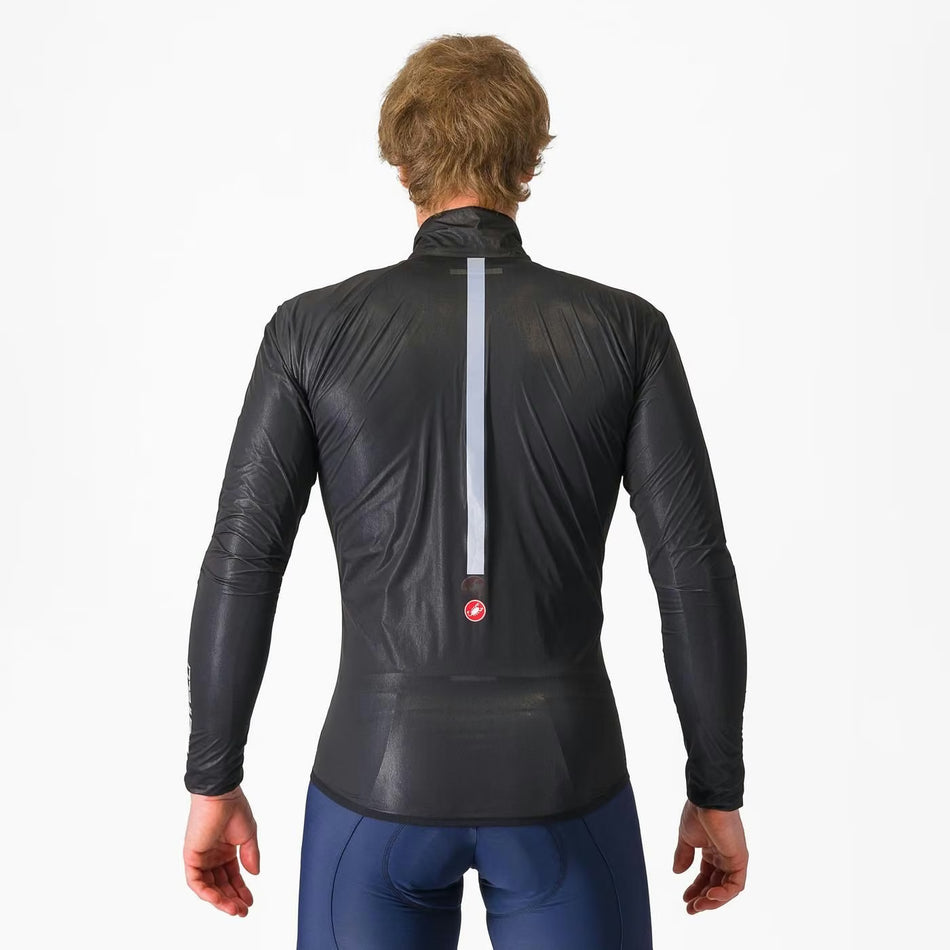 Castelli Squall Shell Jacket Men's Light Black / Silver Gray