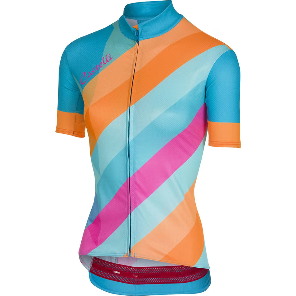 Castelli Prisma Jersey Women's Multicolour Sky Blue