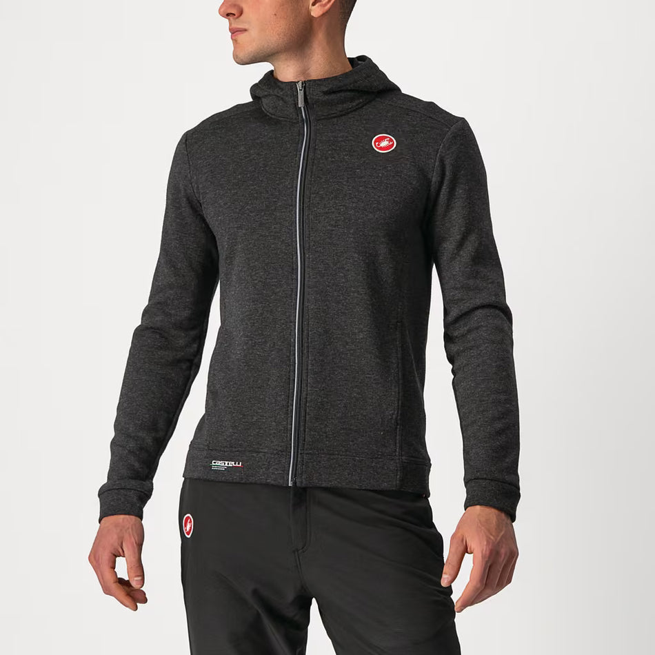 Castelli Milano Full Zip Fleece Men's Light Black