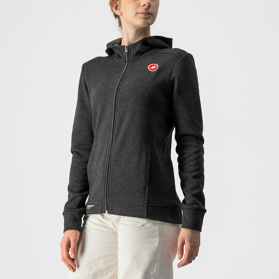 Castelli Milano Full Zip Fleece Women's Light Black