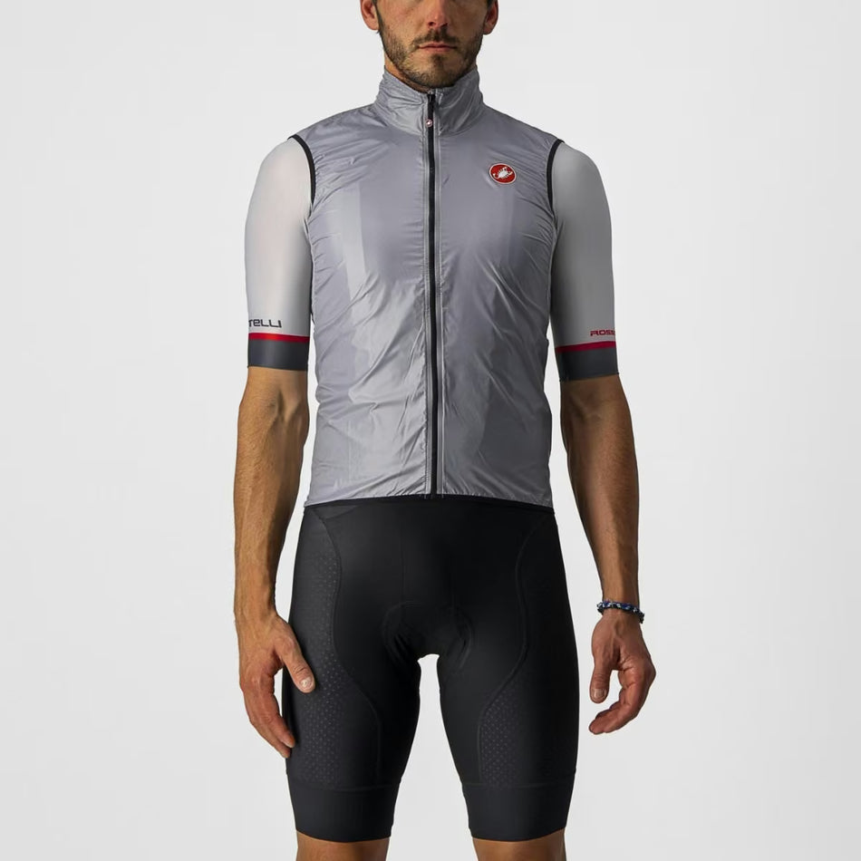 Castelli Aria Vest Men's Silver Gray