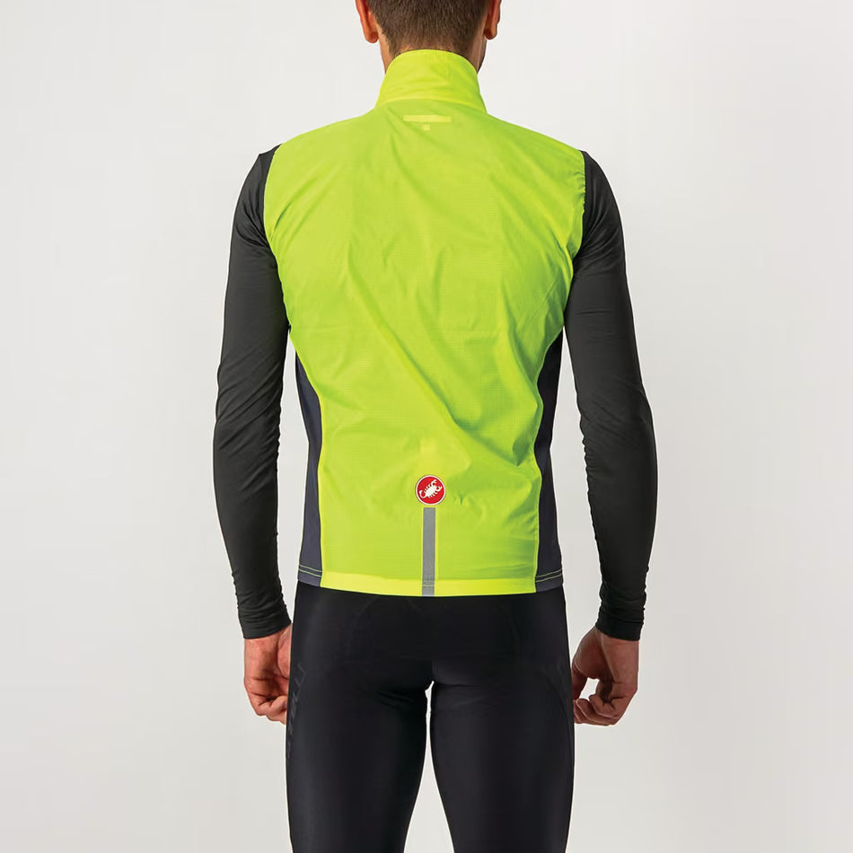 Castelli Squadra Stretch Vest Men's Yellow Fluo/Dark Grey