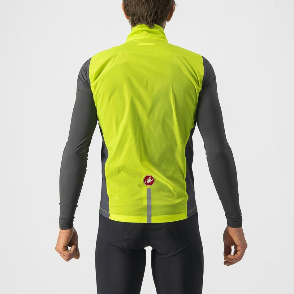 Castelli Squadra Stretch Vest Men's Lime/Dark Gray