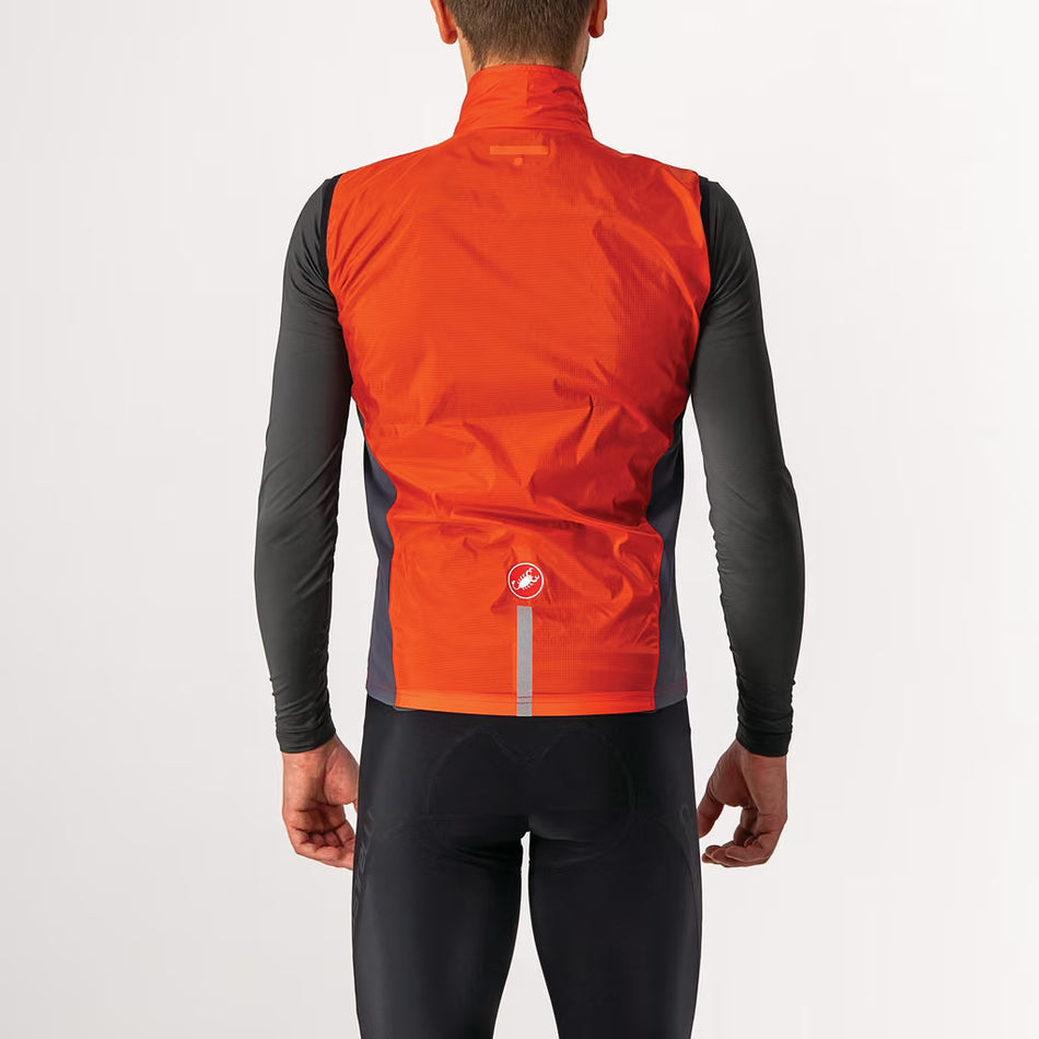 Castelli Squadra Stretch Vest Men's Fiery Red/Dark Gray