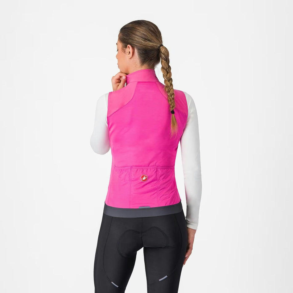 Castelli Espresso Vest Women's Violet Pink / Dary Gray