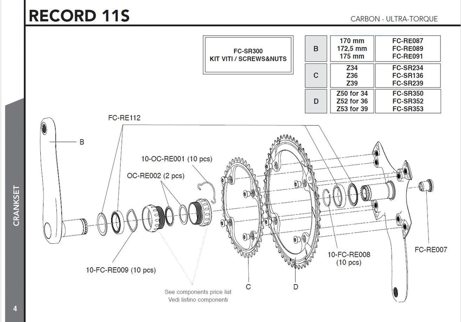Campagnolo Ultra Torque Italian Thread Bottom Bracket Cups - Papanui Cycles