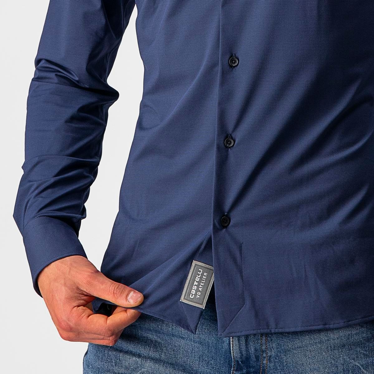 Castelli VG Button Shirt Indigo Men's - Papanui Cycles