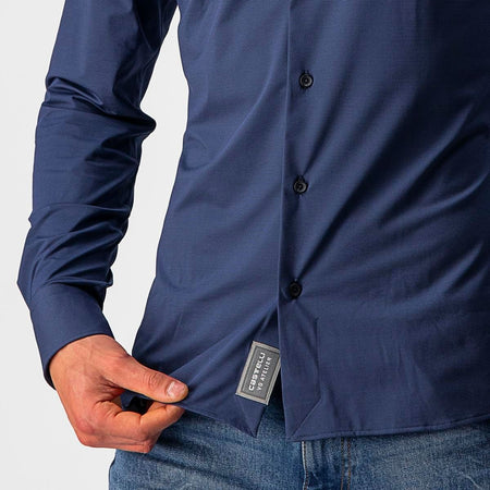 Castelli VG Button Shirt Indigo Men's - Papanui Cycles