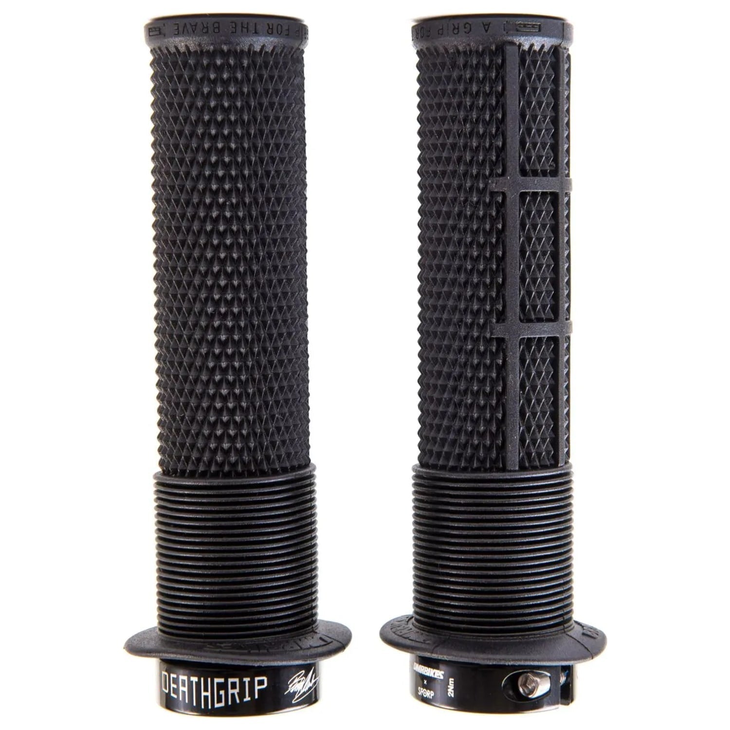DMR DeathGrip Flange Lock-On Grips Thick (31.3mm)-Black