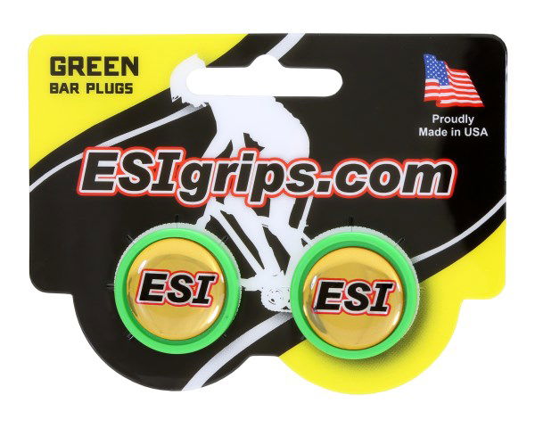 ESI Grip Plugs Green - Papanui Cycles