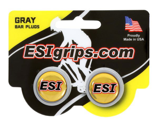 ESI Grip Plugs Grey - Papanui Cycles