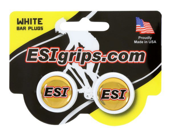 ESI Grip Plugs White - Papanui Cycles