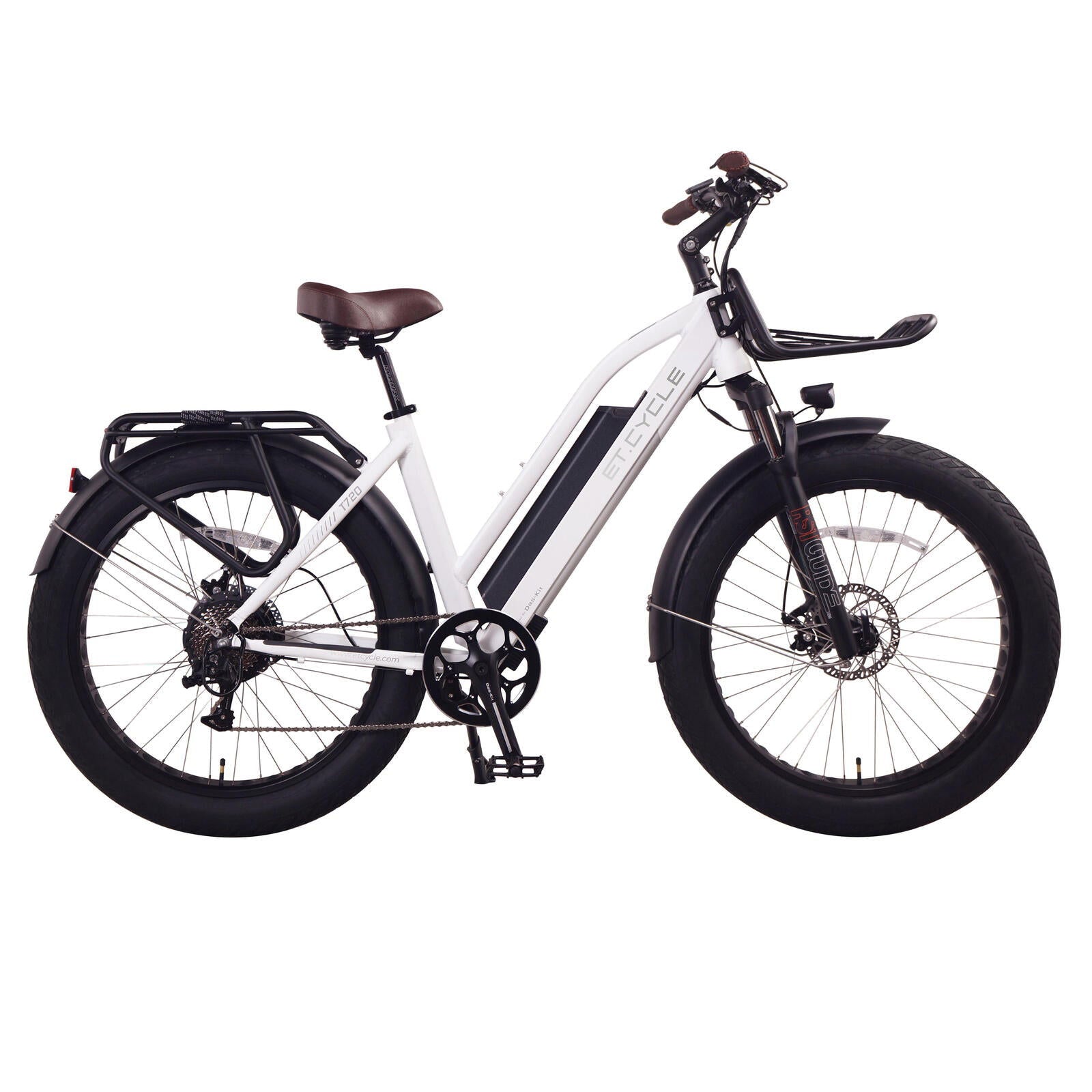 ET-Cycle T720 Fat Trekking Step-thru E-Bike, 48V 15Ah, 720Wh Battery - Papanui Cycles