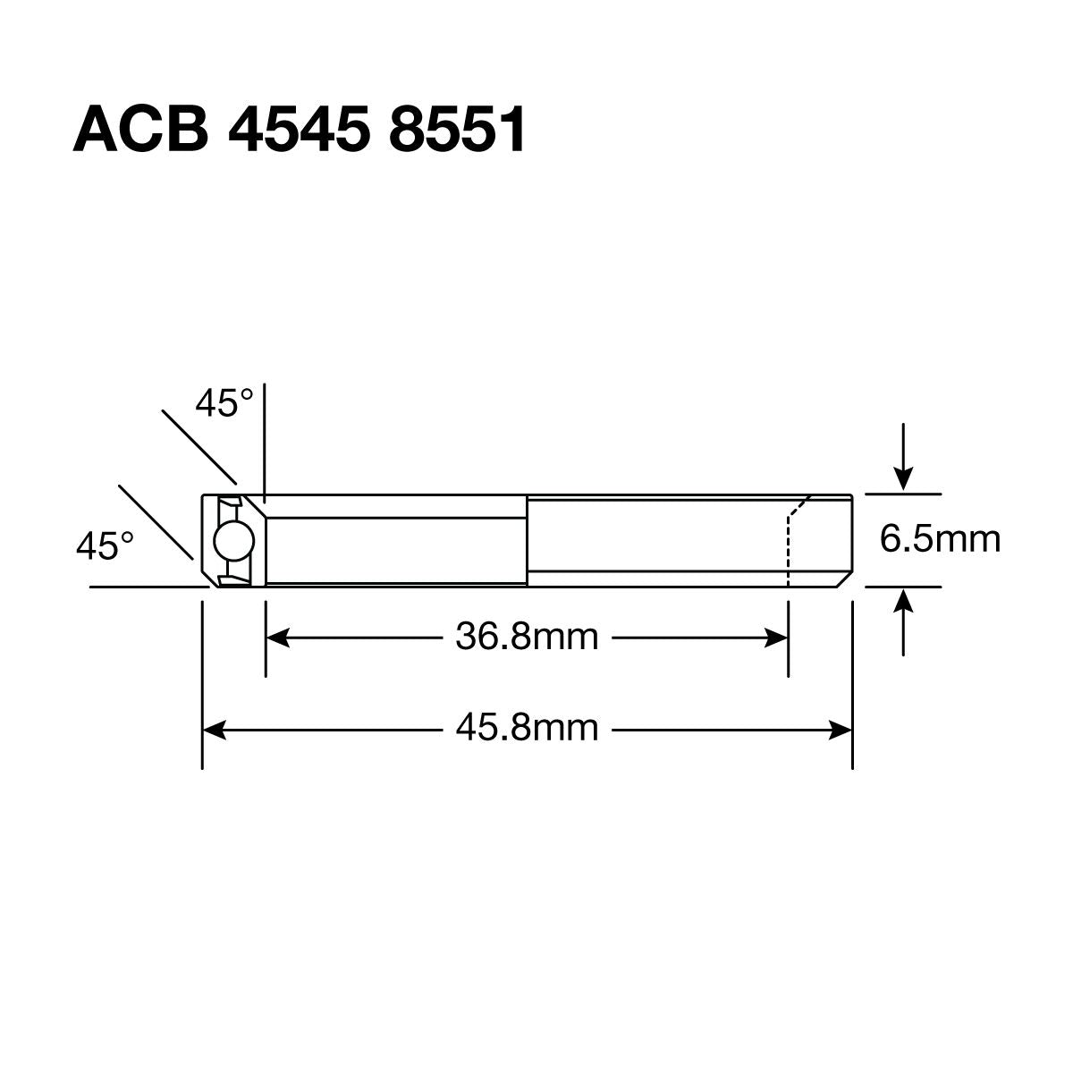 Enduro HS Bearing 1.375" 36.8 x 45.8 x 6.5 45x45° - Papanui Cycles