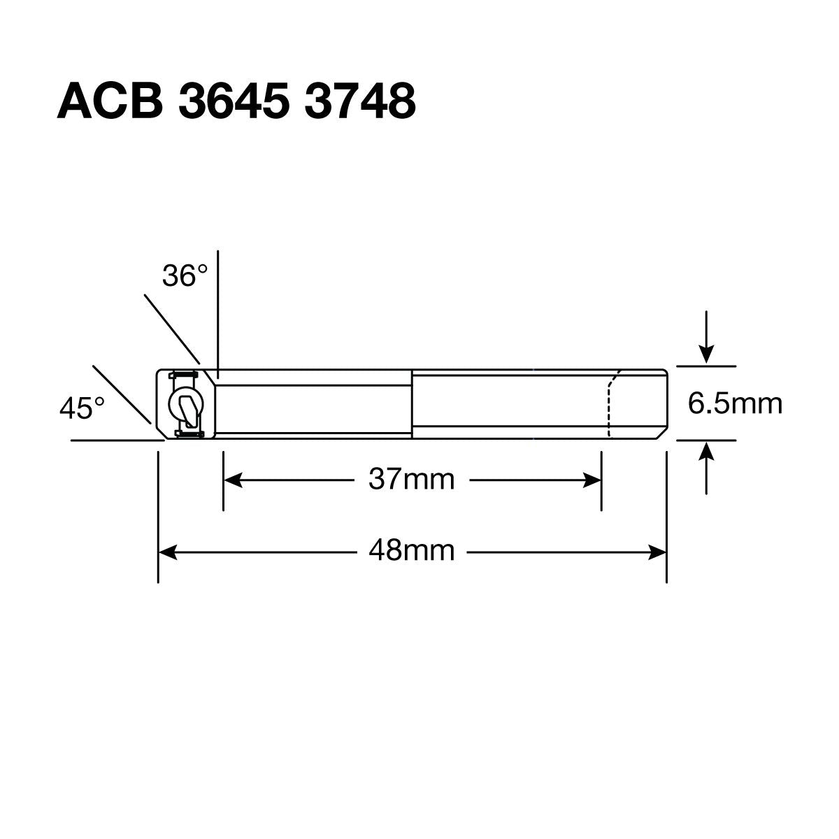 Enduro HS Bearing 1.375" 37 x 48 x 6.5 36x45° - Papanui Cycles