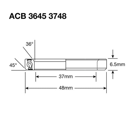 Enduro HS Bearing 1.375" 37 x 48 x 6.5 36x45° - Papanui Cycles
