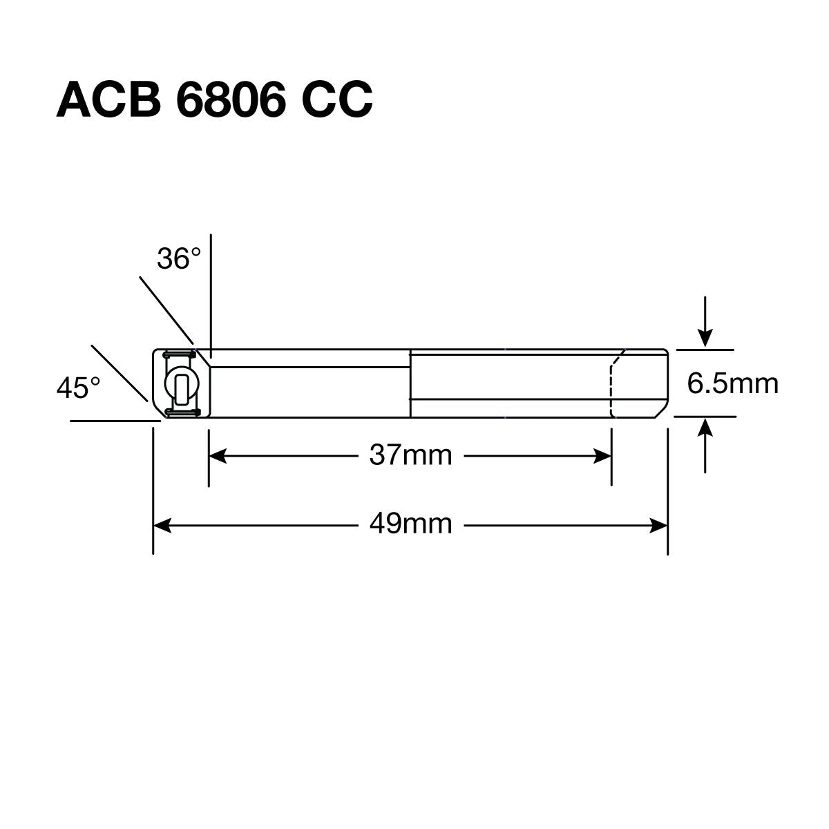 Enduro HS Bearing 1.375" 37 x 49 x 6.5 36x45° - Papanui Cycles