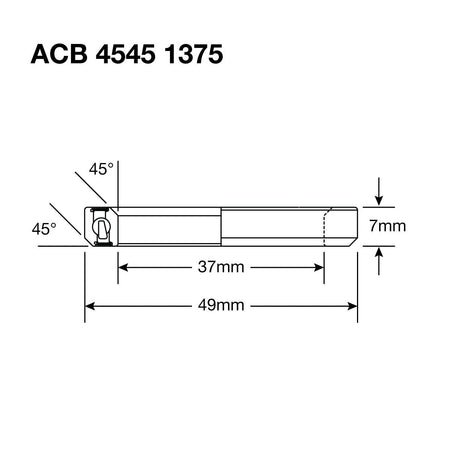 Enduro HS Bearing 1.375" 37 x 49 x 7 45x45° - Papanui Cycles