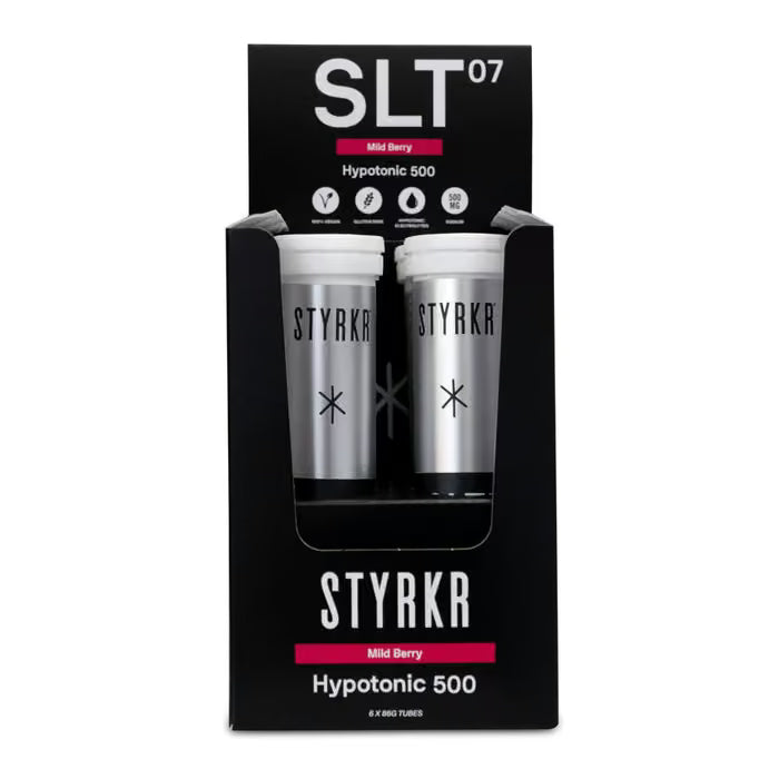 Styrkr SLT07 Quad-Blend Hypernotic Effervescent Electrolyte Tablets Mild Berry