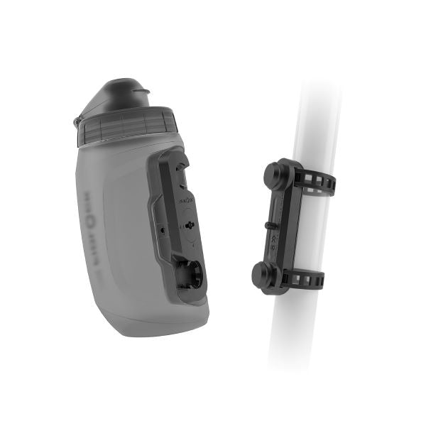 Fidlock Twist Bottles With Fidlock Logo Front + Twist Uni Base** (Set) Smoke - Papanui Cycles