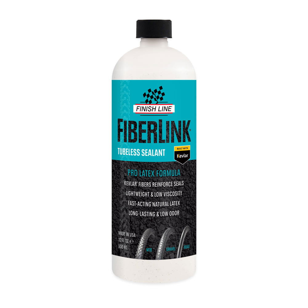 Finish Line Fiberlink Pro Latex Tubeless Tyre Sealant 950ml Bottle - Papanui Cycles
