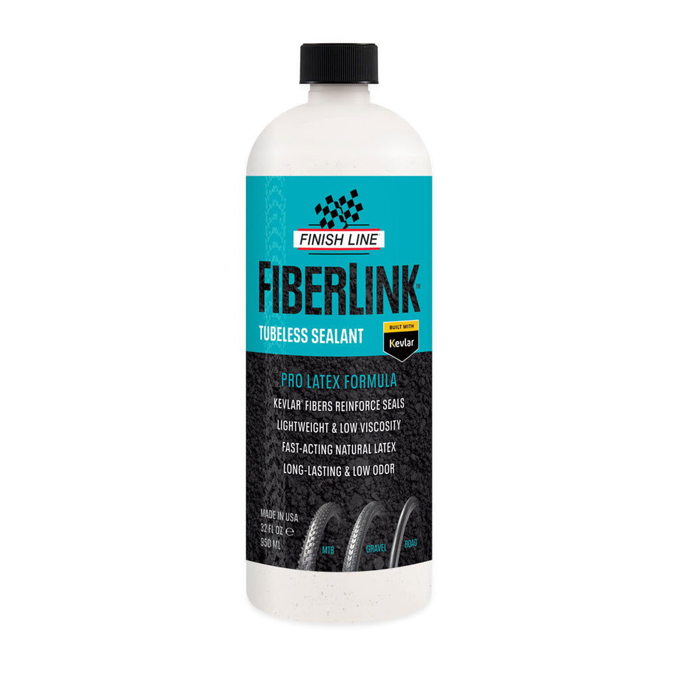 Finish Line Fiberlink Pro Latex Tubeless Tyre Sealant 950ml Bottle - Papanui Cycles