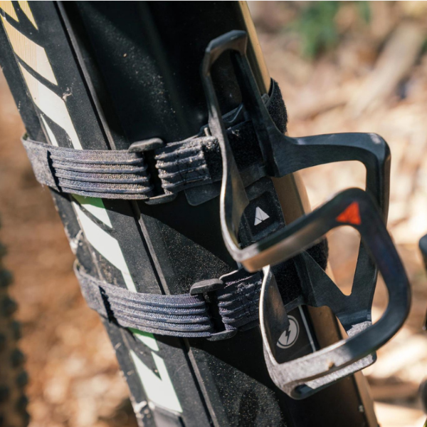 Granite Designs Aux E+ Carbon Bottle Cage with Strap Kit - Papanui Cycles