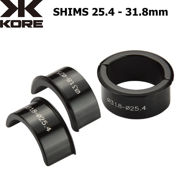 Handlebar Shim 31.8 to 25.4 - KORE - Papanui Cycles