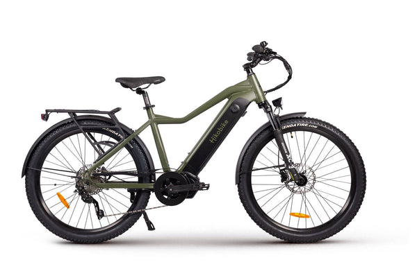 Hiko Ascent Electric Bike 672Wh Olive Green - Papanui Cycles