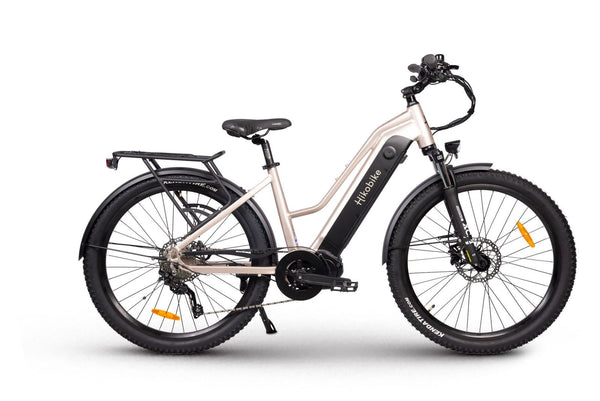 Hiko Rangler Electric Bike 672Wh Battery Silver - Papanui Cycles