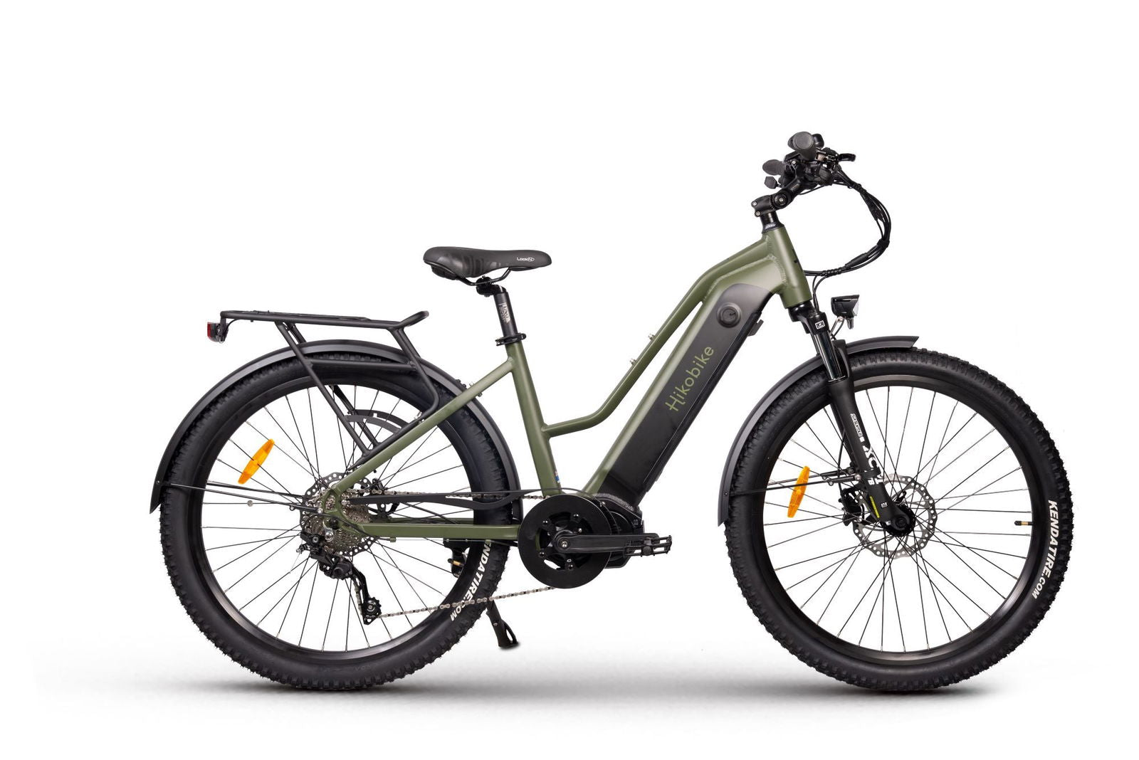 Hiko Rangler Electric Bike 840Wh Battery Olive Green - Papanui Cycles