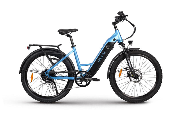 Hiko Scout Electric Bike 672Wh Blue - Papanui Cycles