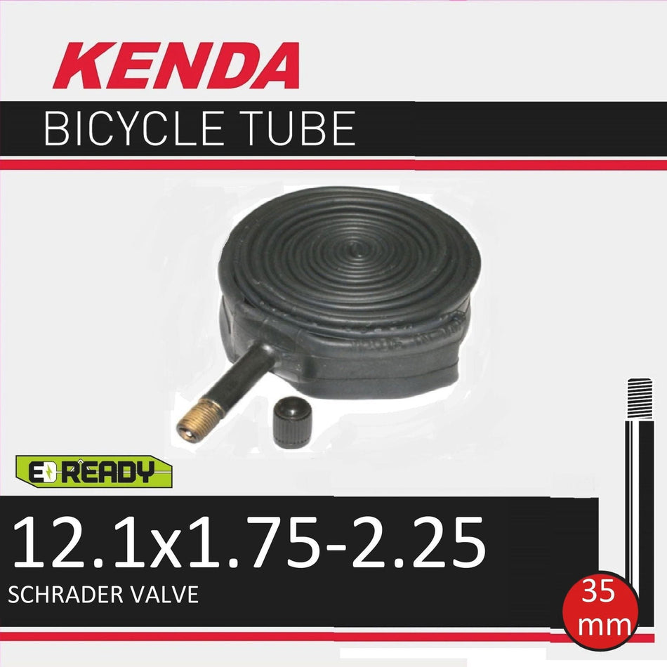 KENDA TUBE 12X1.5/2.25 AV/SV BENT VALVE 35MM VALVE (50)