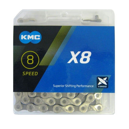 KMC 8 Speed Chain 1/2 x 3/32 116L - Papanui Cycles