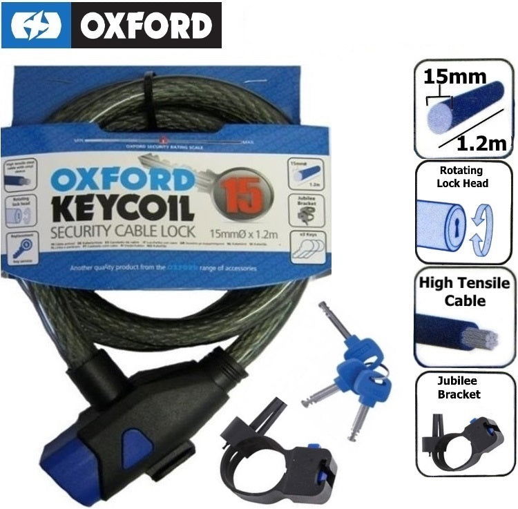 Key Lock - 15mm Heavy Duty - Oxford - Papanui Cycles