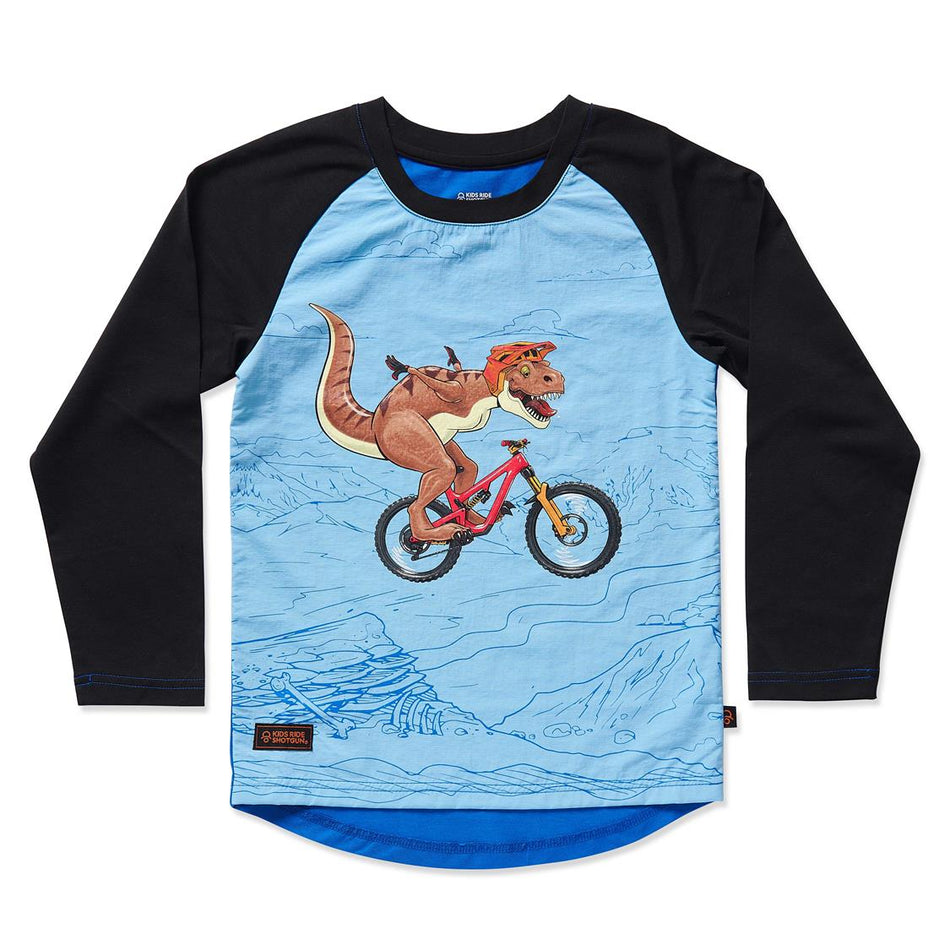 Kids Ride Shotgun - Kids Windproof LS MTB Jersey - Papanui Cycles